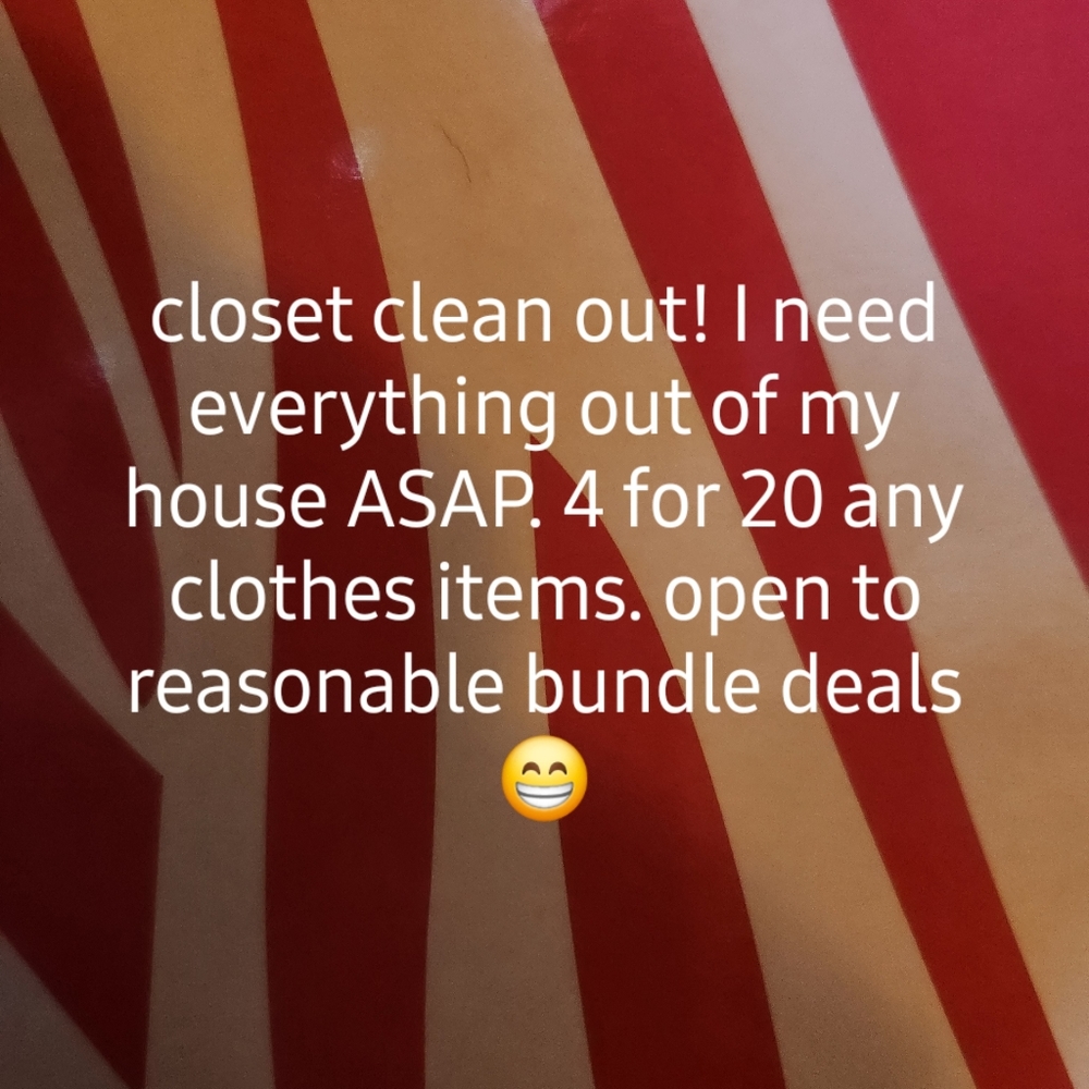 Closet clean out